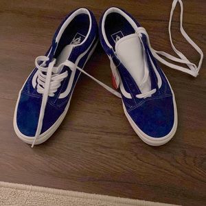 Brand new never worn tags still on Vans Blue Pig Suede.